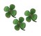 Set of 3, Four-leaf Clover, Shamrock, Embroidered, Iron on Patch